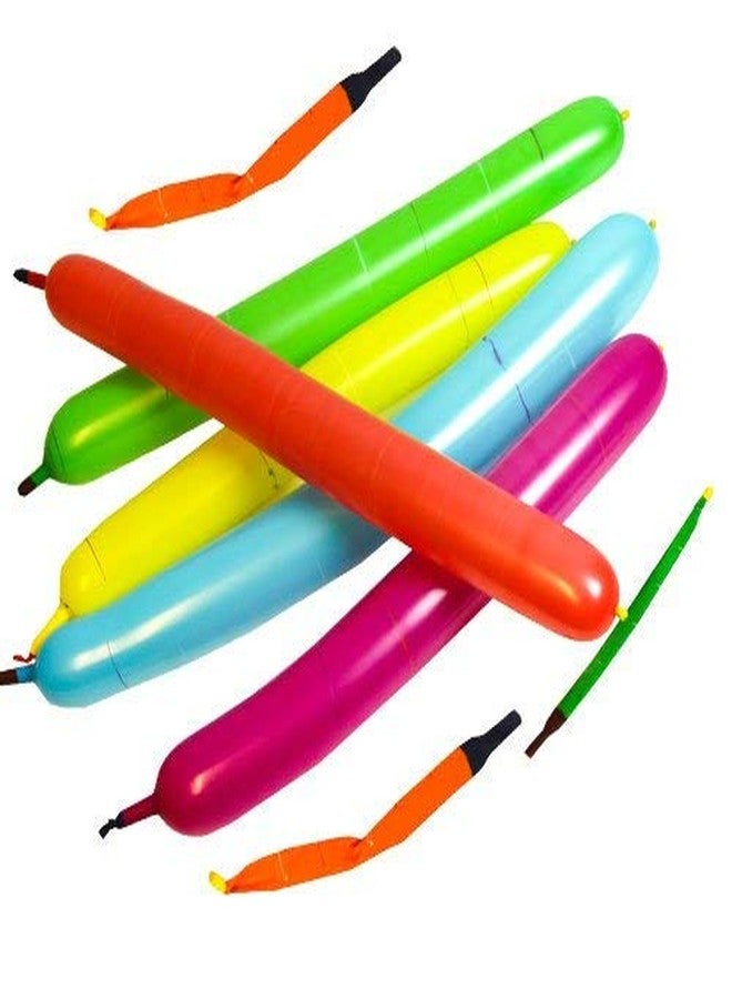 Crazy Sutra 100pcs Whistling Rocket Balloon for Kids Birthday Party & Any Festival (Multicolor) - Image 3